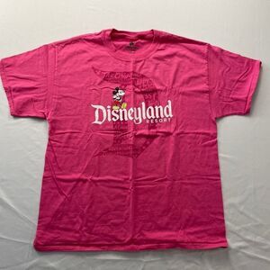 Disney Parks Disneyland Resort Mickey Mouse Pink Graphic T-Shirt Large